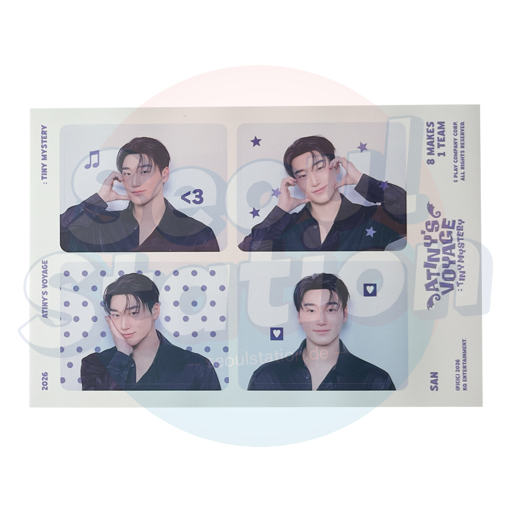 ATEEZ - 2026 Fanmeeting 'ANITY'S VOYAGE: TINY MYSTERY' - Sticker Sheet seoulstation.de