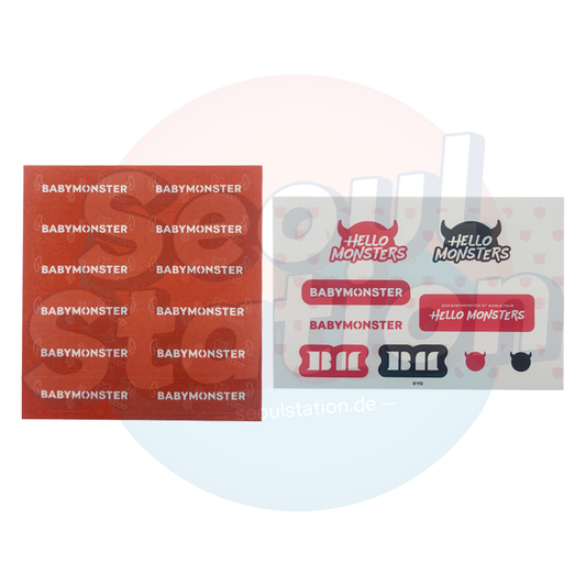 BABYMONSTER - 1st World Tour 2025 'HELLO MONSTERS' - Official MD Mini Sticker Sheet