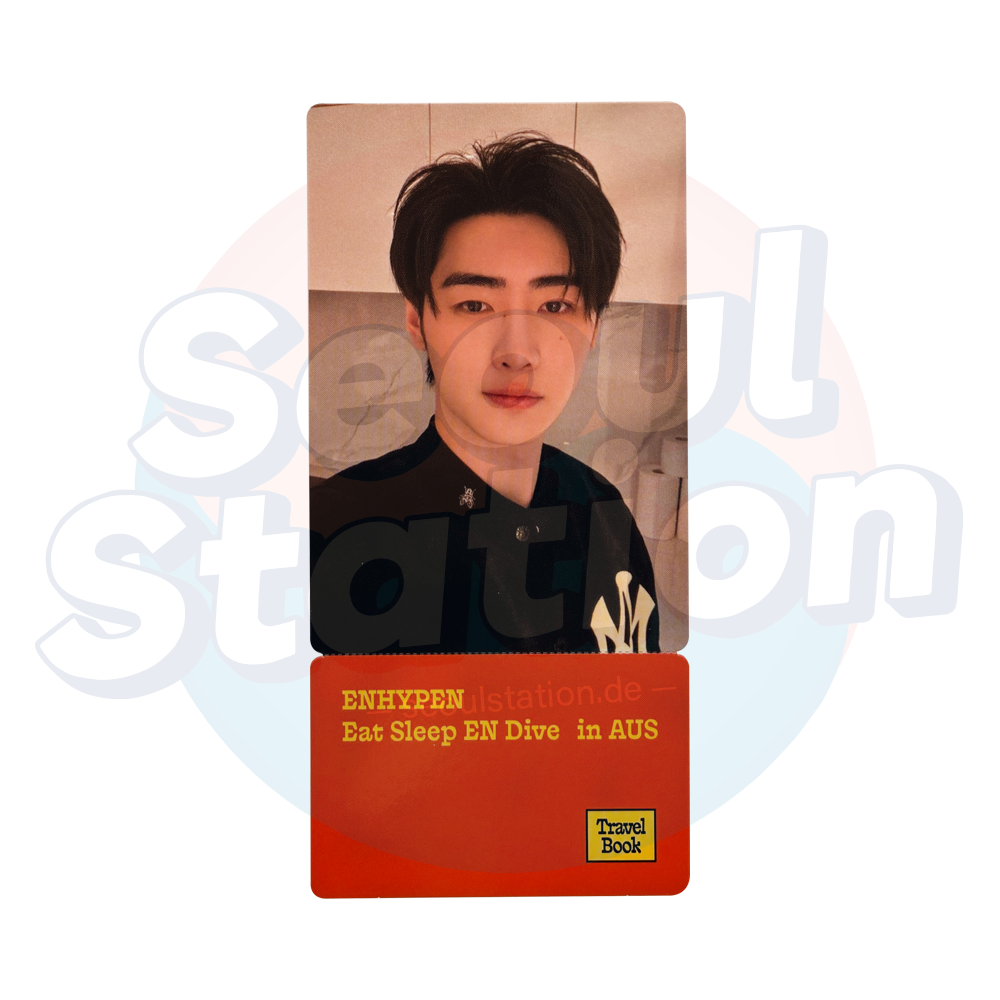 ENHYPEN - Travel Book - Eat Sleep EN Dive in AUS - WEVERSE Photocard Ticket seoulstation.de