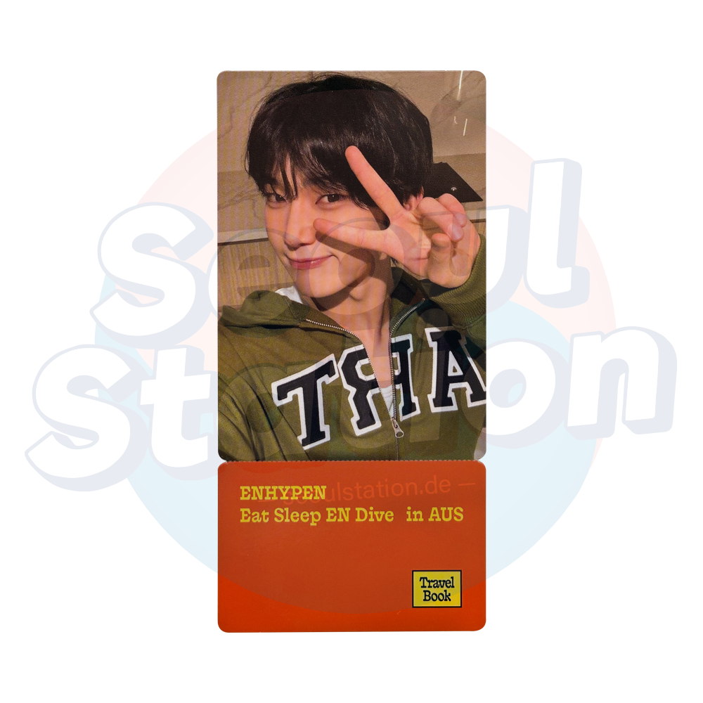 ENHYPEN - Travel Book - Eat Sleep EN Dive in AUS - WEVERSE Photocard Ticket seoulstation.de