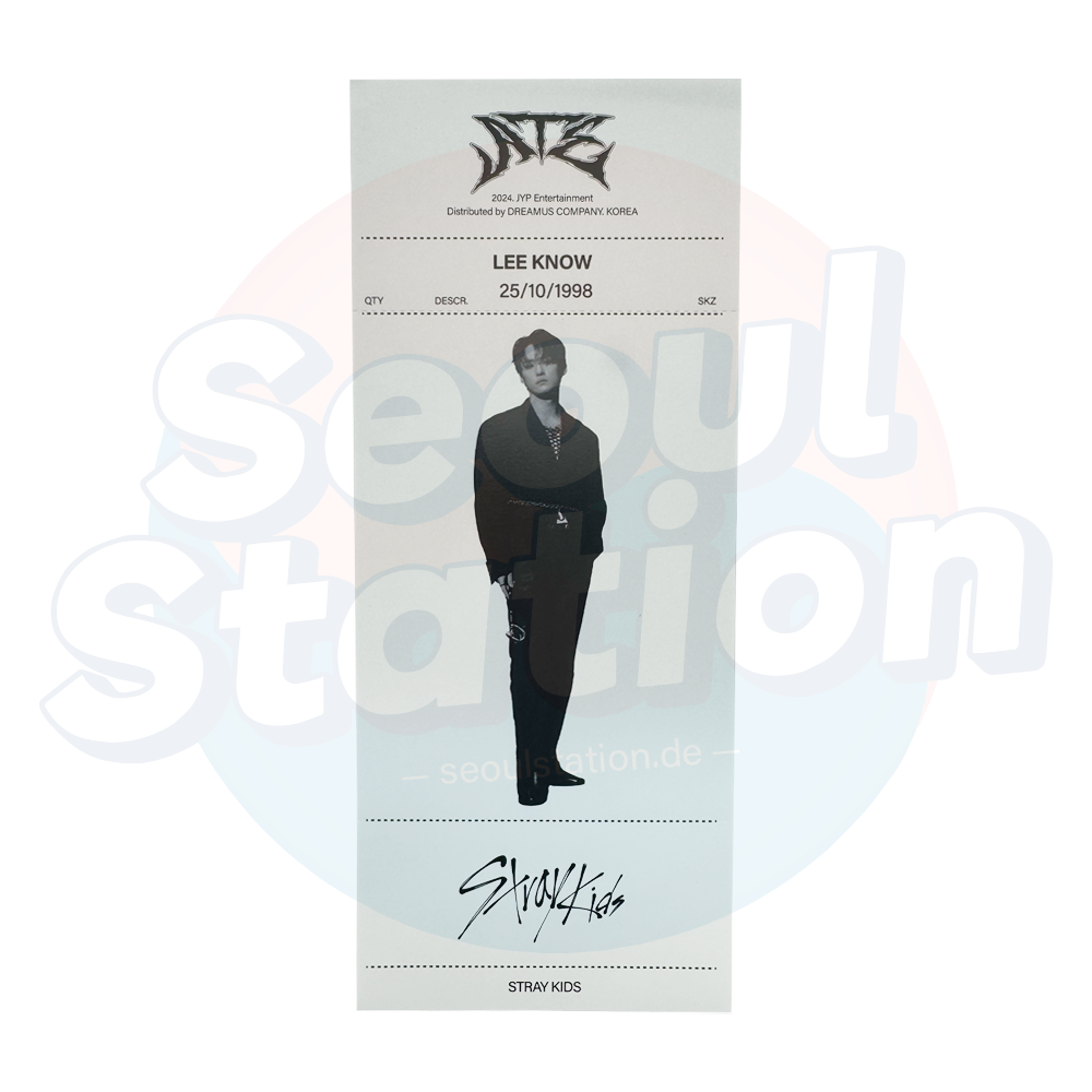 Stray Kids - ATE - Limited Album Ver. Monochrome Photo Receipt lee know