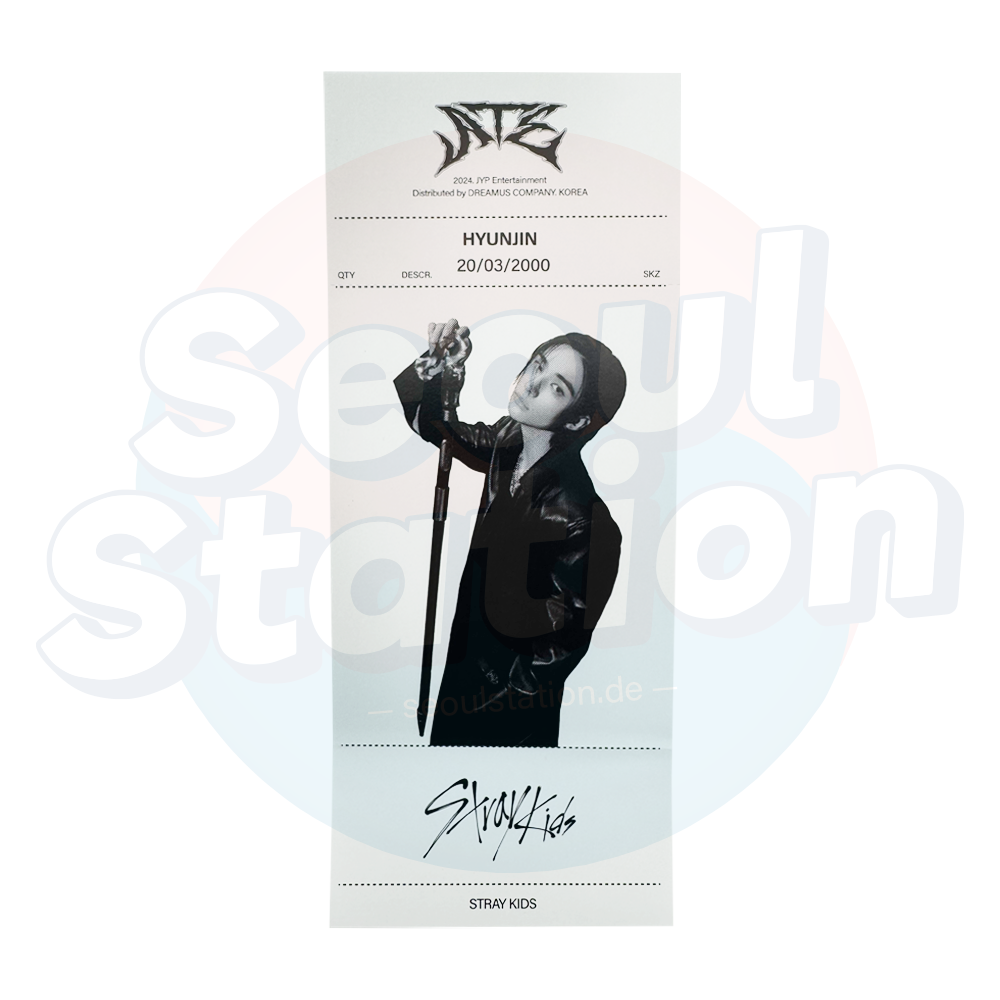 Stray Kids - ATE - Limited Album Ver. Monochrome Photo Receipt hyunjin