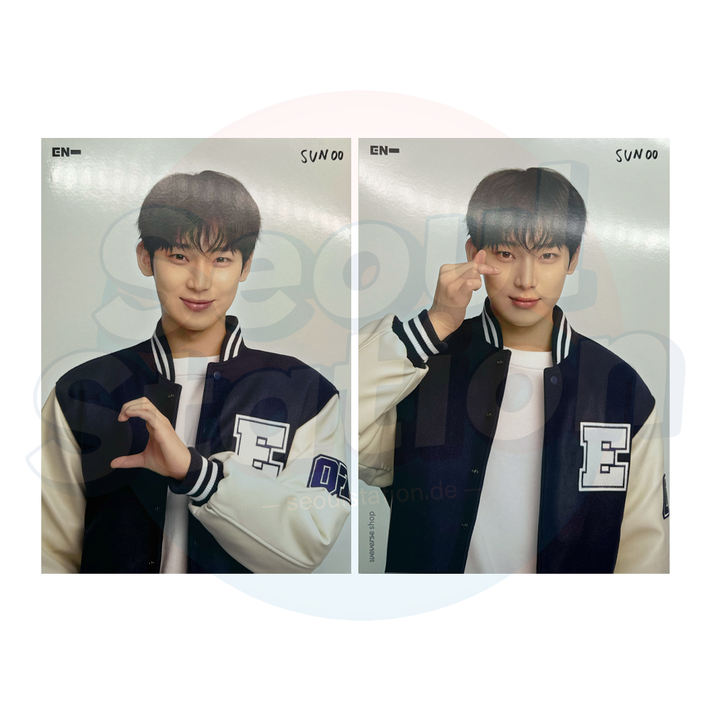 ENHYPEN - GGU GGU Book 2026 - WEVERSE Double Sided Member Poster sunoo