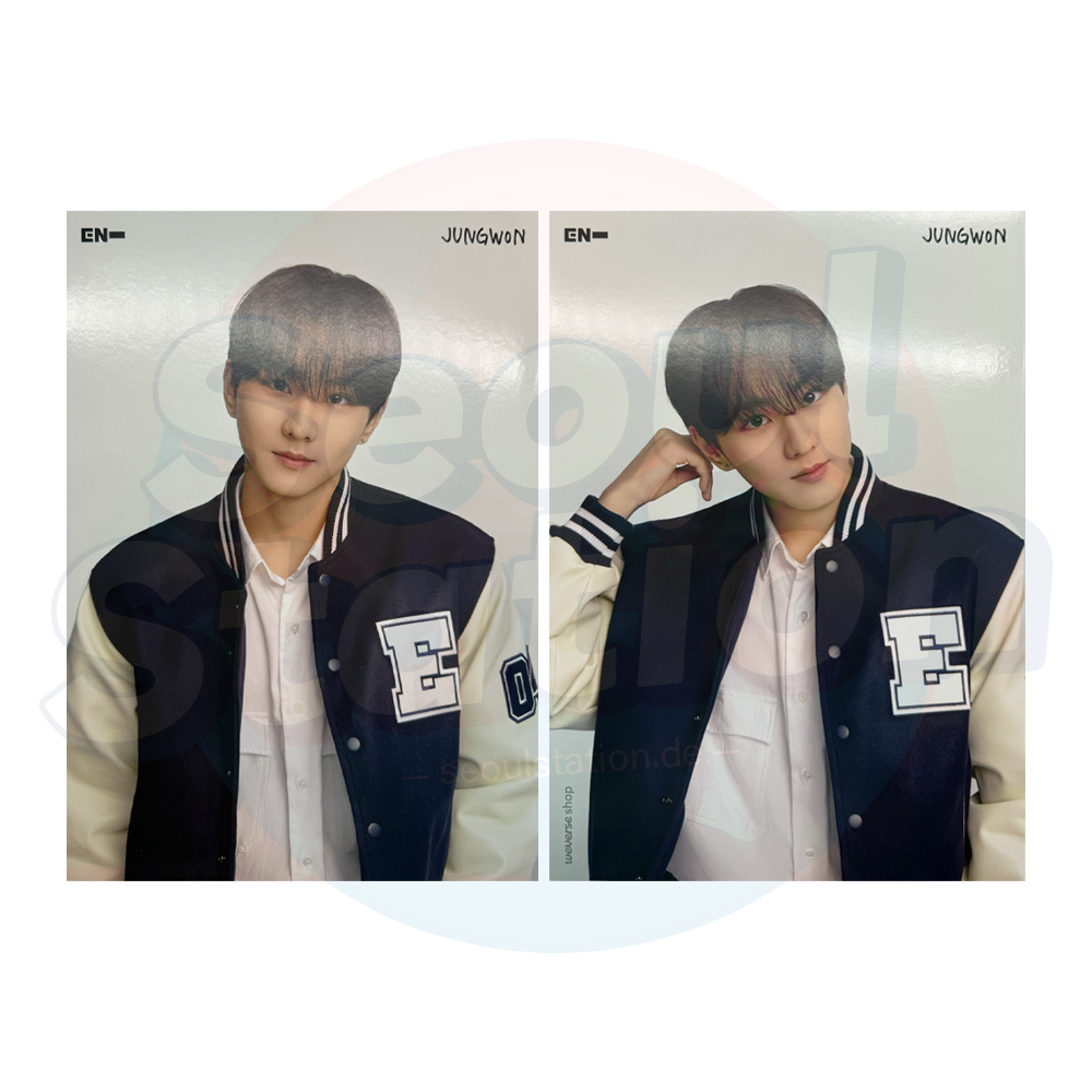 ENHYPEN - GGU GGU Book 2026 - WEVERSE Double Sided Member Poster jungwon