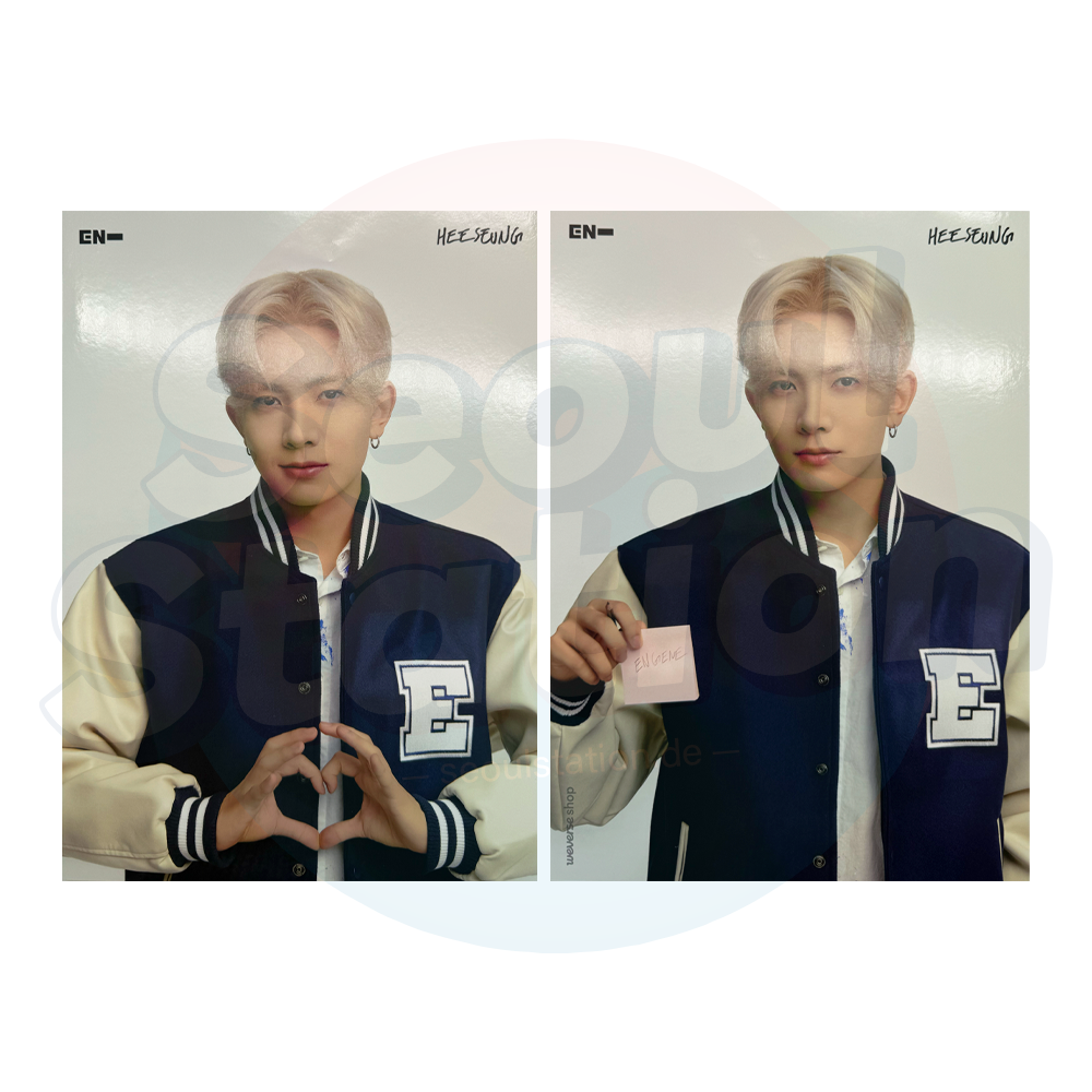 ENHYPEN - GGU GGU Book 2026 - WEVERSE Double Sided Member Poster heeseung