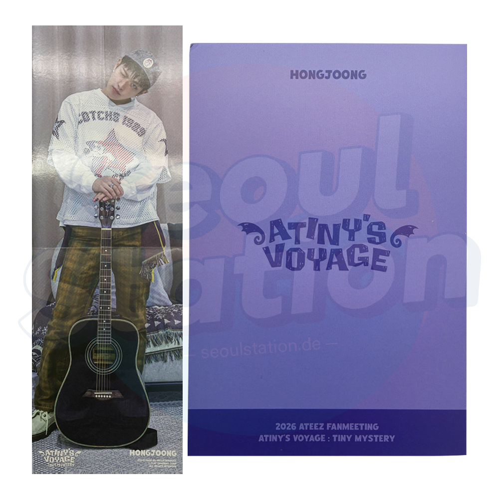 ATEEZ - 2026 Fanmeeting 'ANITY'S VOYAGE : TINY MYSTERY' - Official MD Mini Folded Poster - B-WARE (Bitte Beschreibung lesen) seoulstation.de hongjoong