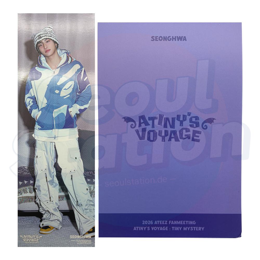 ATEEZ - 2026 Fanmeeting 'ANITY'S VOYAGE : TINY MYSTERY' - Official MD Mini Folded Poster - B-WARE (Bitte Beschreibung lesen) seoulstation.de seonghwa