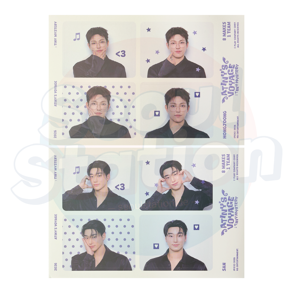 ATEEZ - 2026 Fanmeeting 'ANITY'S VOYAGE : TINY MYSTERY' - Official MD Sticker Sheet - B-WARE (Bitte Beschreibung lesen) seoulstation.de 