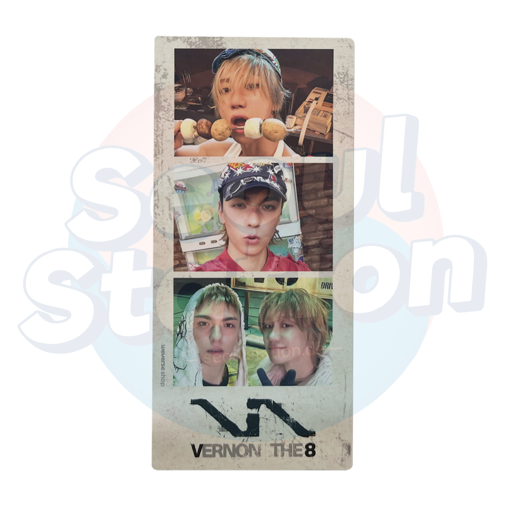 VERNON & THE8 (SEVENTEEN) - 1st Mini Album 'V8' - PHOTOBOOK Ver. - WEVERSE 3-Cut-Photo Seoulstation.de