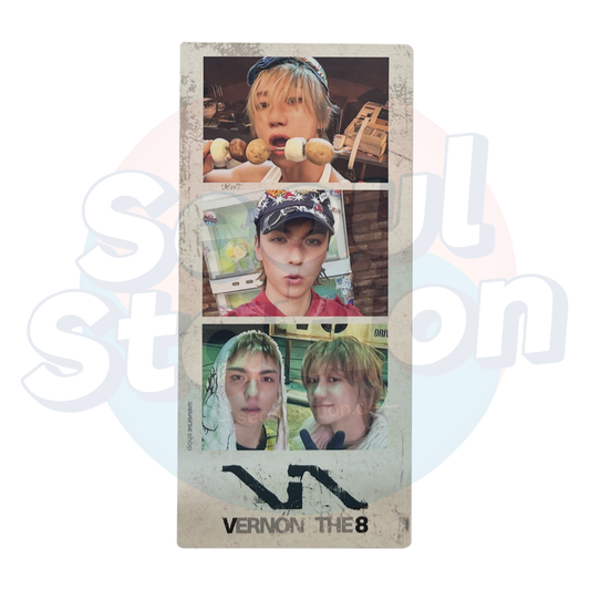 VERNON & THE8 (SEVENTEEN) - 1st Mini Album 'V8' - PHOTOBOOK Ver. - WEVERSE 3-Cut-Photo Seoulstation.de