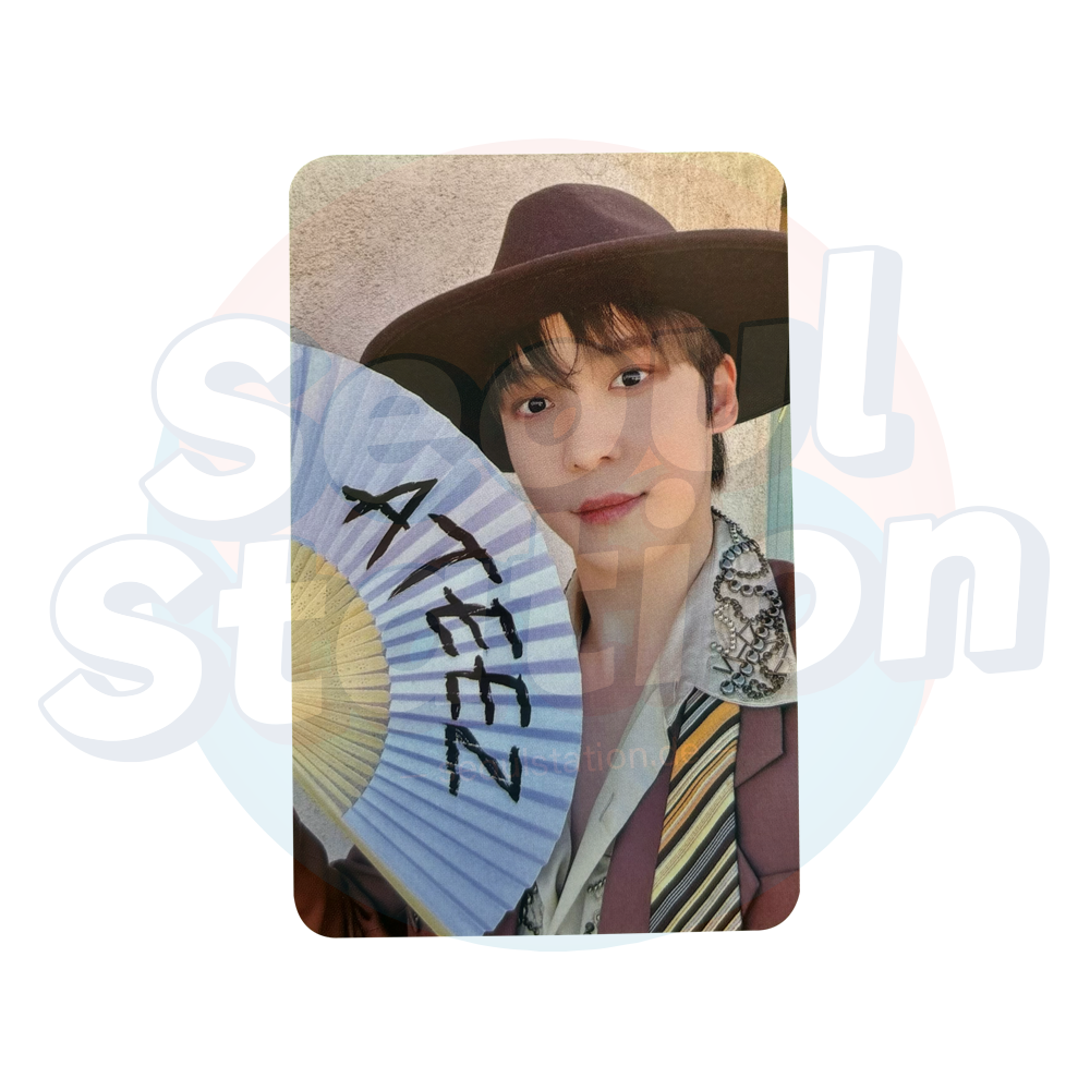 ATEEZ - GOLDEN HOUR Part.1 - Soundwave Lucky Draw Photo Card (Golden Letters) YUnho