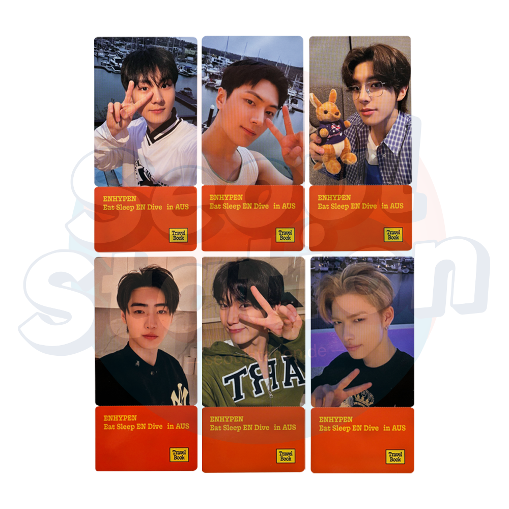 ENHYPEN - Travel Book - Eat Sleep EN Dive in AUS - WEVERSE Photocard Ticket seoulstation.de