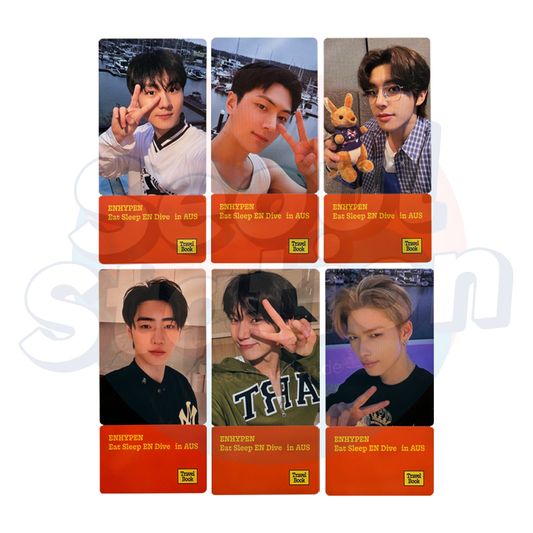 ENHYPEN - Travel Book - Eat Sleep EN Dive in AUS - WEVERSE Photocard Ticket seoulstation.de