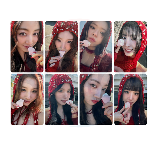 TWICE - 4th Full Album 'THIS IS FOR' - SOUNDWAVE Lucky Draw Photocard - SET A (Strawberry)