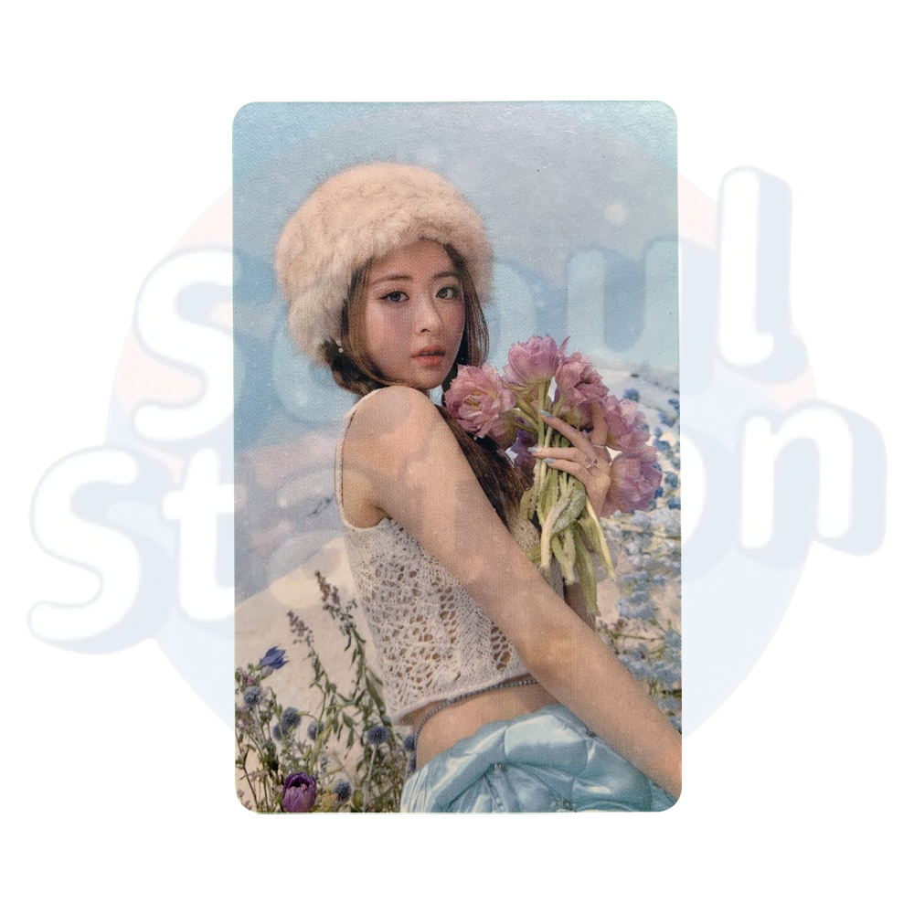 LE SSERAFIM - ANTIFRAGILE - WEVERSE Photo Card (White back) - Snow Ver. yunjin