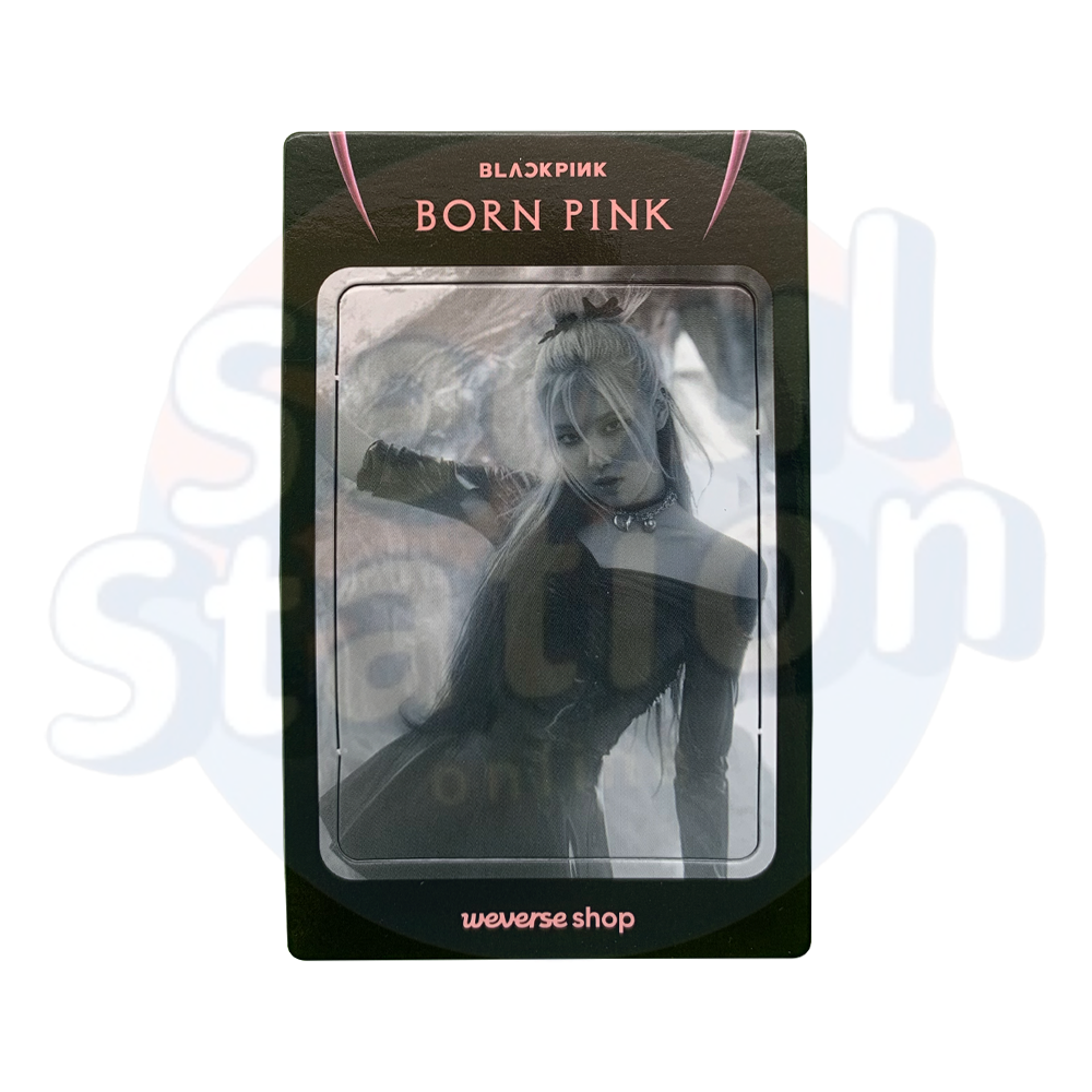 BLACKPINK - BORN PINK - WEVERSE Magnet Photo Card (vertical) rose