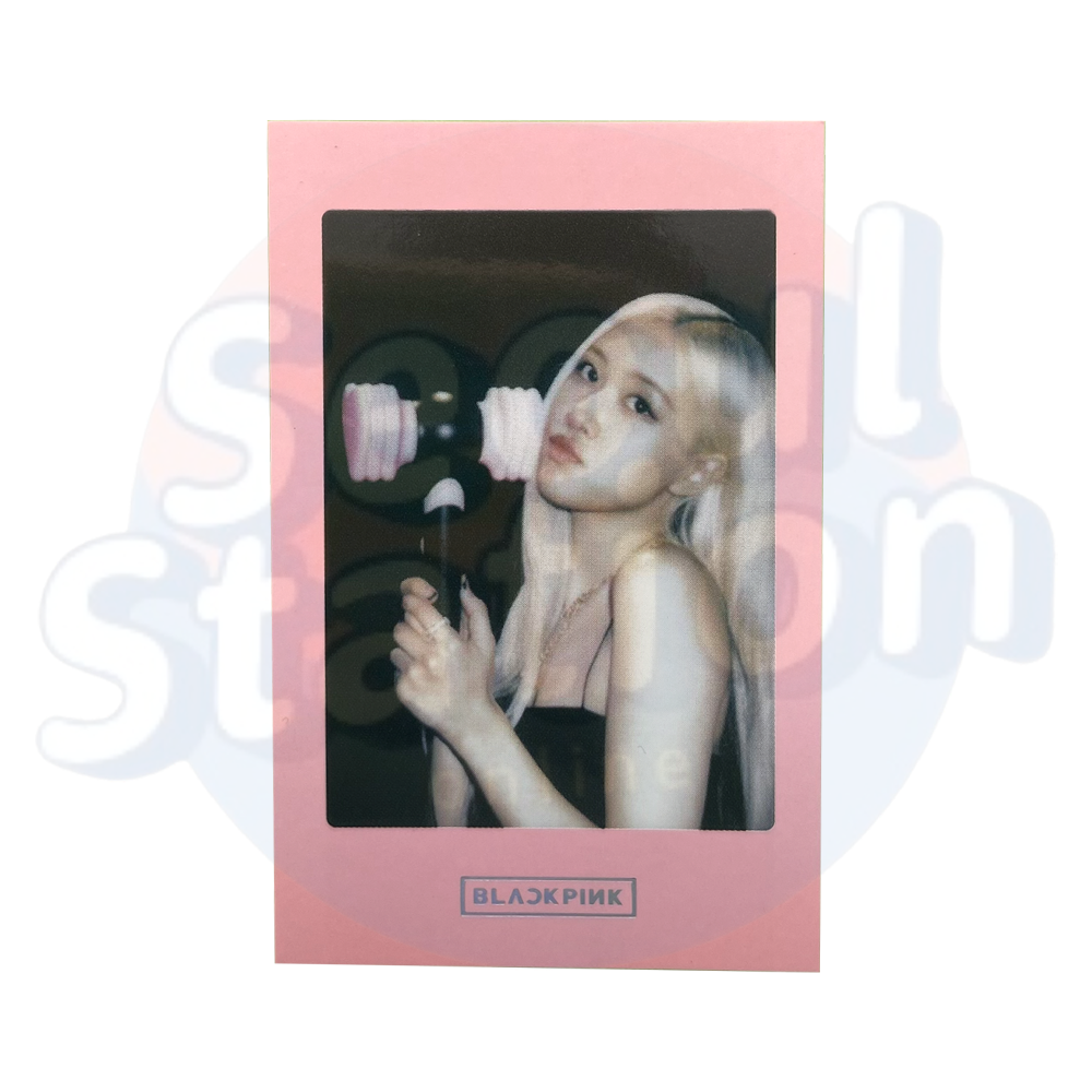BLACKPINK - Official Lightstick Ver.2 - Polaroid Photo Card (pink) rose