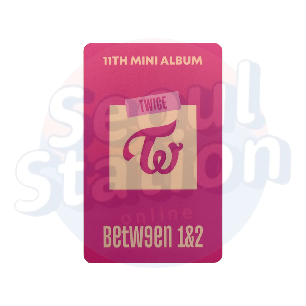 TWICE - BETWEEN 1&2 - Soundwave Lucky Draw Photo Card - Ver. A (Pink back)