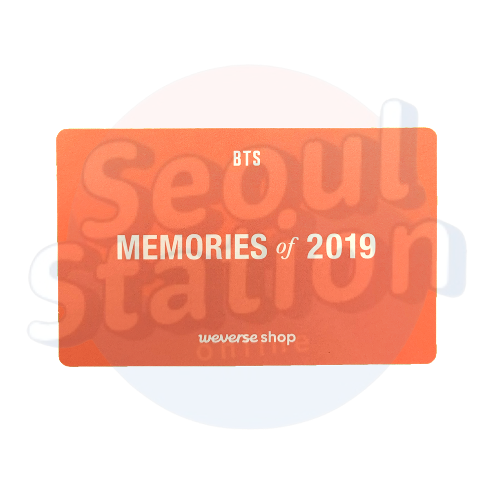 BTS - Memories of 2019 - WEVERSE Group Photo Card