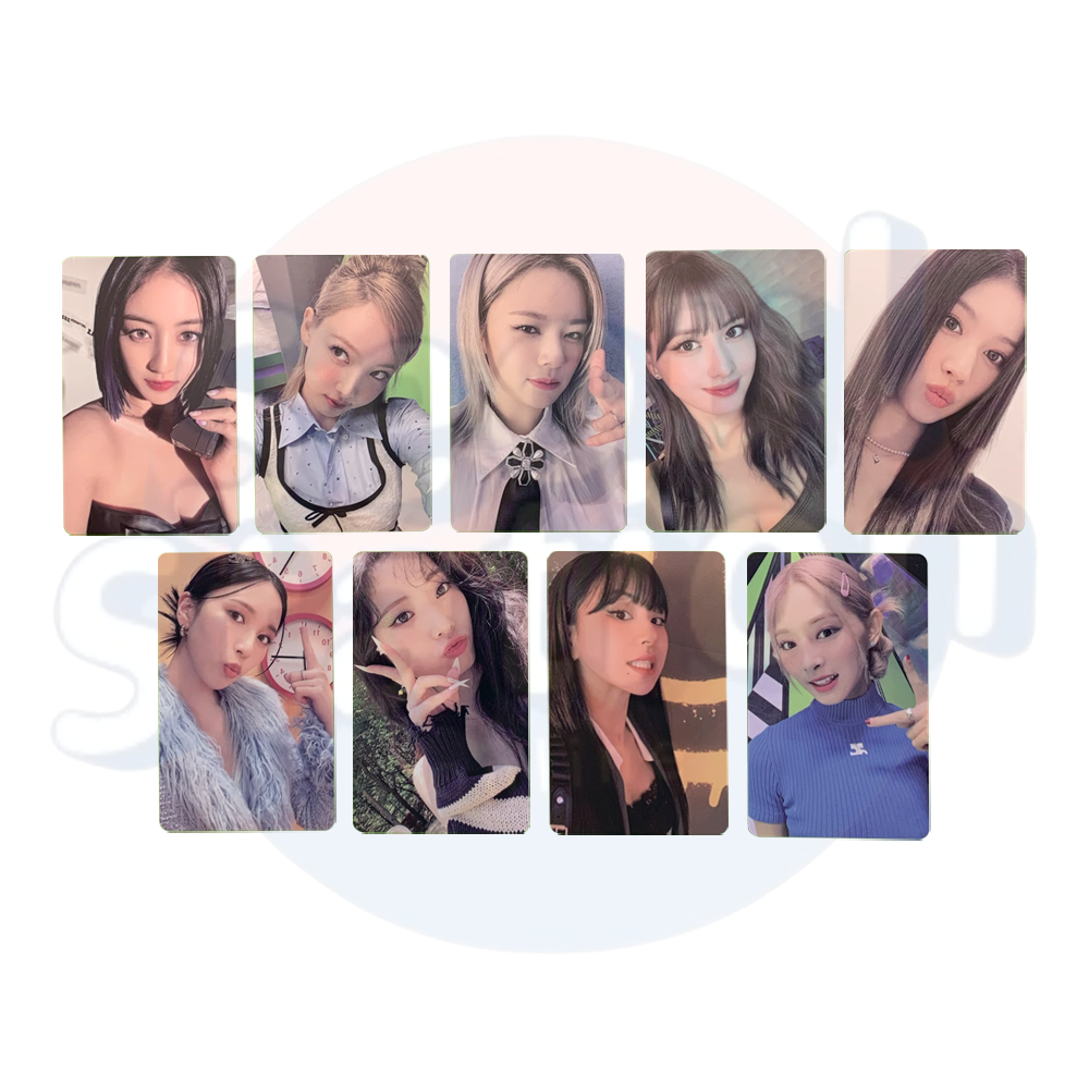 TWICE - BETWEEN 1&2 - Soundwave Lucky Draw Photo Card - Ver. B (Blue back)