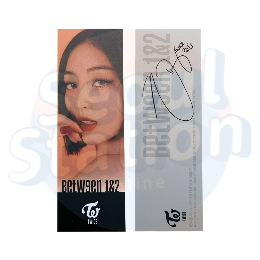 TWICE - BETWEEN 1&2 - Soundwave Signed Bookmark jihyo