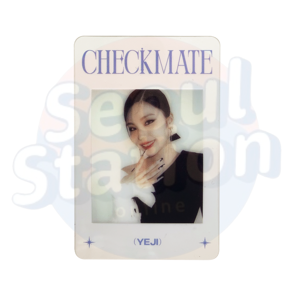 ITZY - CHECKMATE - Limited Edition Clear Photo Card yeji