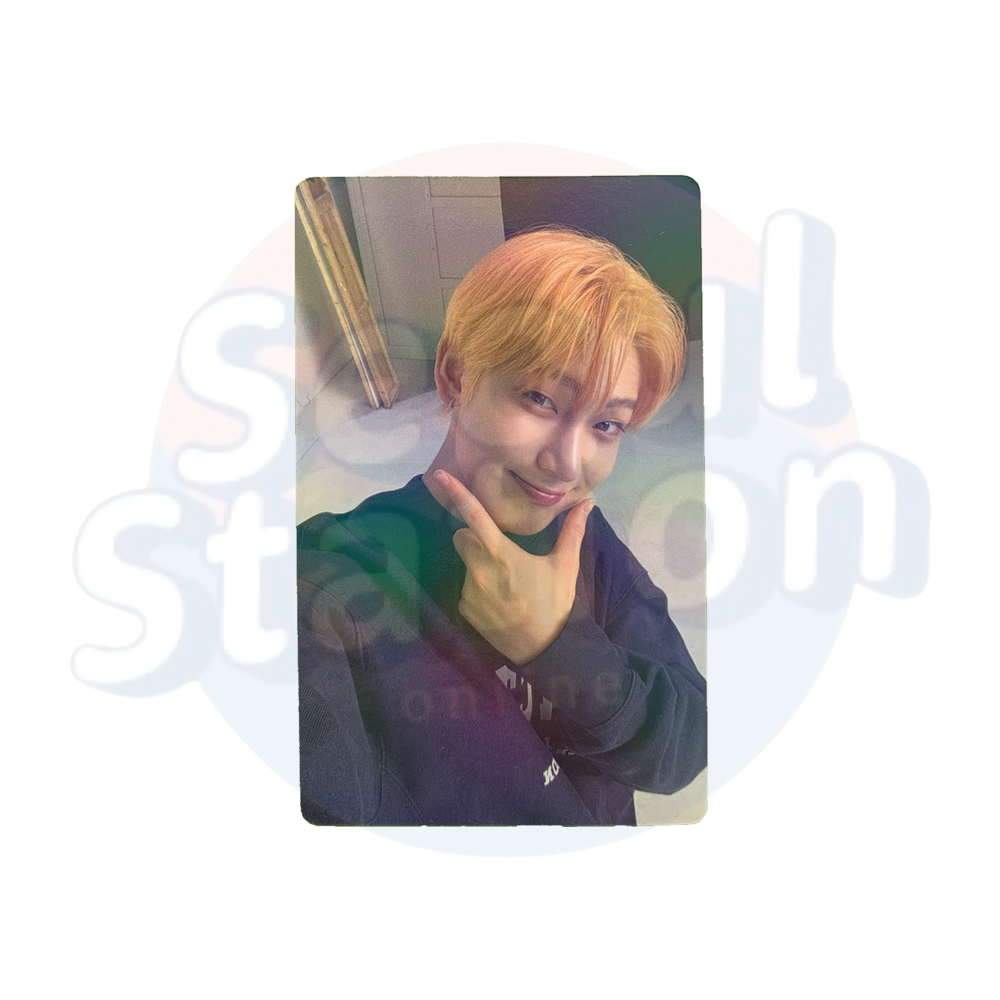 ENHYPEN - MANIFESTO : DAY 1 - WEVERSE Holo Photo Card with Random Transparent Glitter Card Holder Sunoo