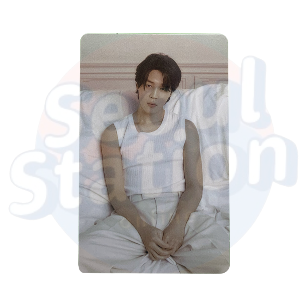JIMIN - FACE - WEVERSE Global Photo Card white outfit