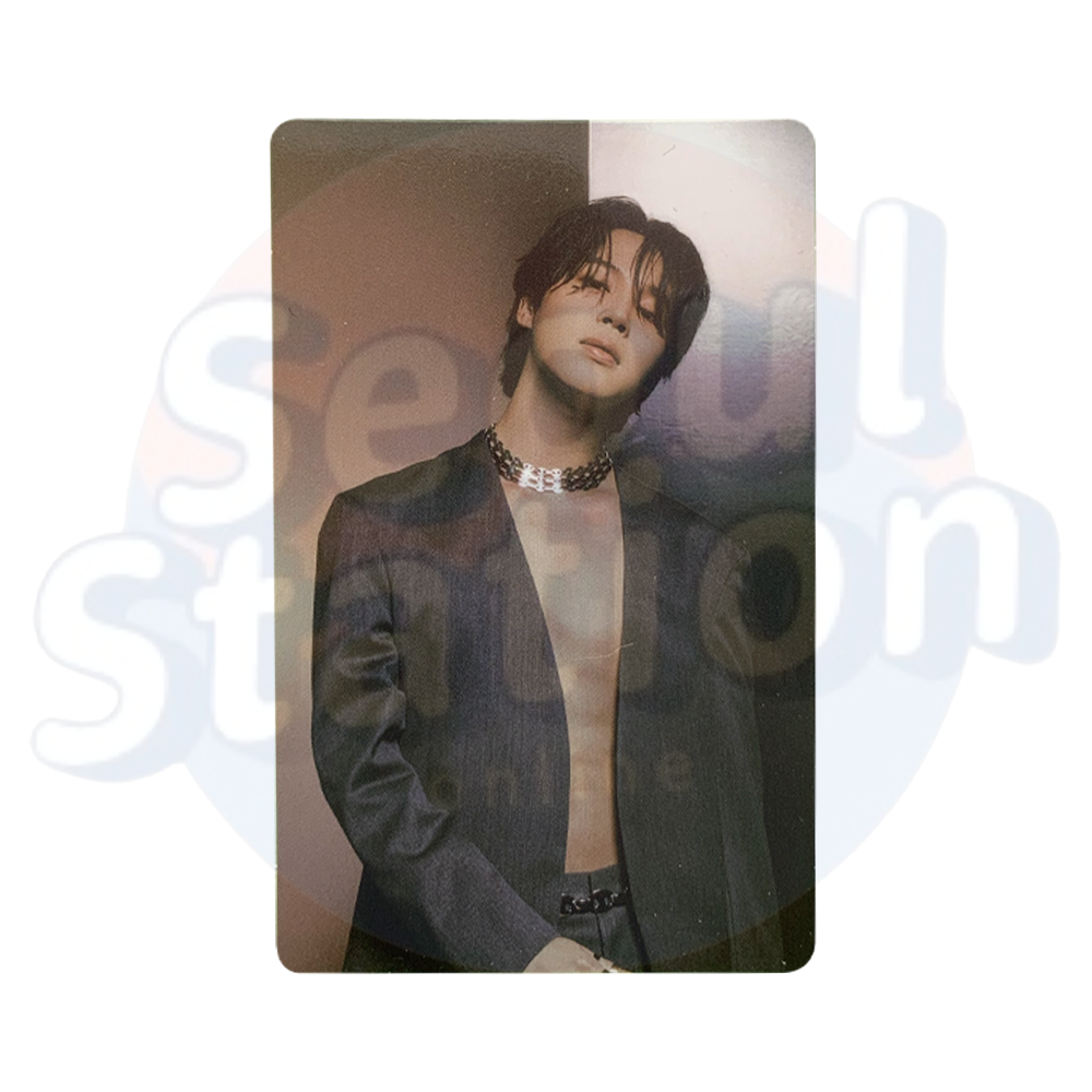 JIMIN - FACE - WEVERSE Global Photo Card black outfit