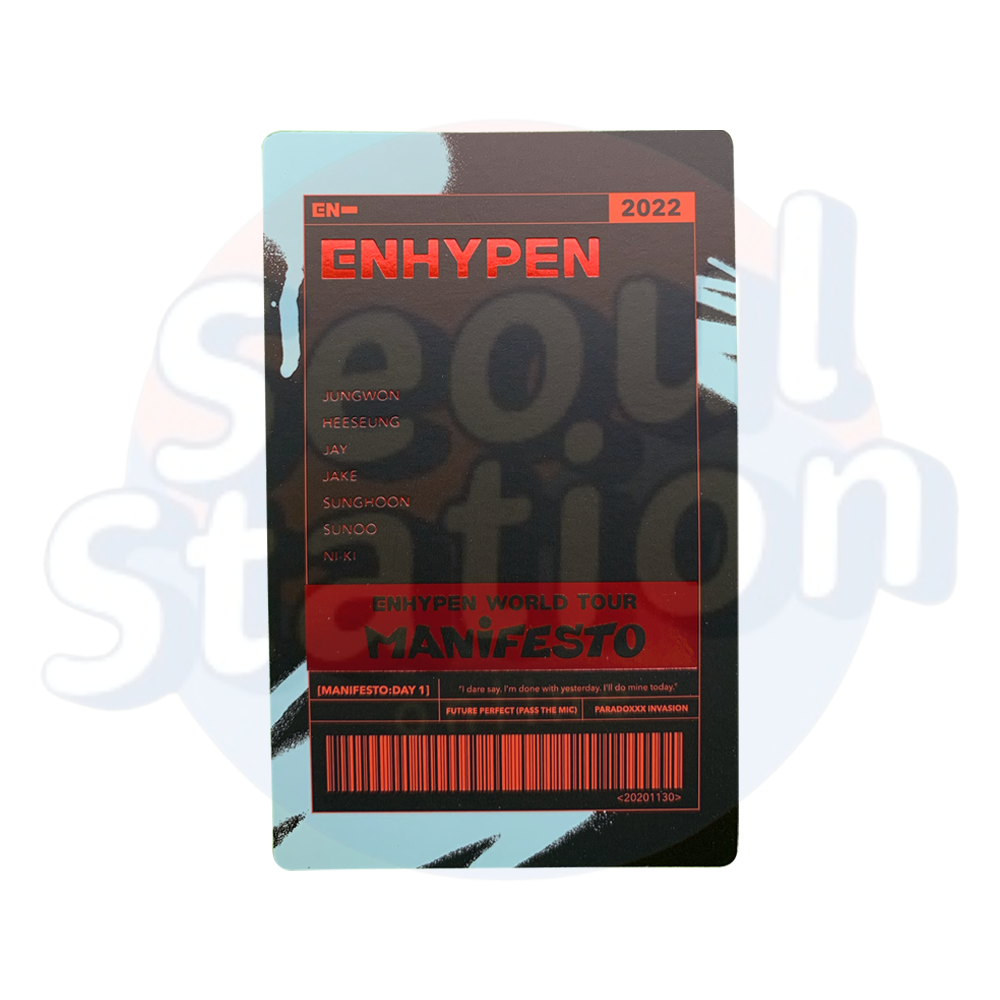 ENHYPEN - 'MANIFESTO' World Tour - Trading Card
