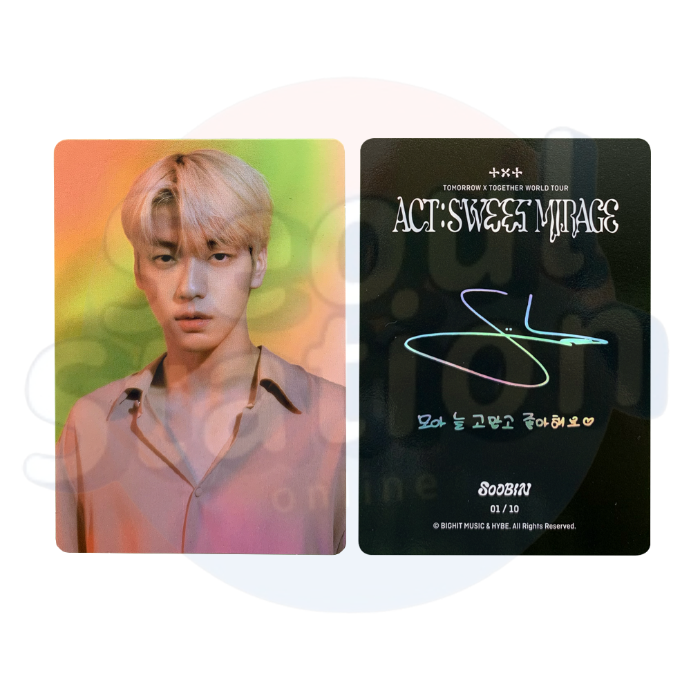TXT ACT:SWEET MIRAGE ミニフォト ユニット 2 トレカ Amazon.co.jp: TXT World Tour ACT : Sweet Mirage ミニフォト