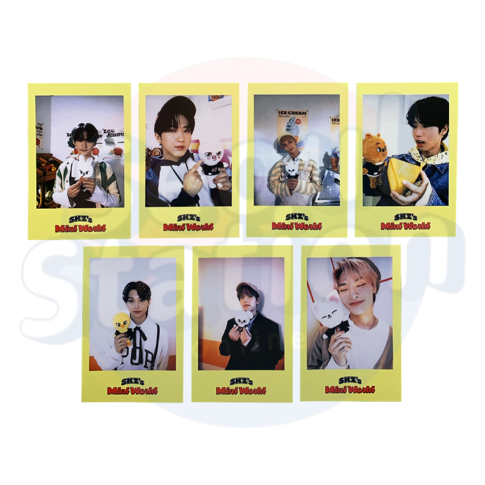 Stray Kids - 2023 Season's Greetings:  SKZ's Mini World - JYP Shop Polaroid Photo Card (yellow frame)