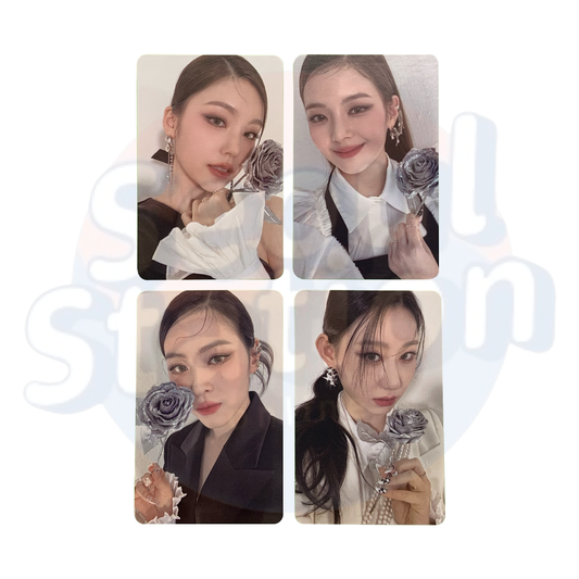 ITZY - CHECKMATE - Photo Card - Rose Ver. (white back) 