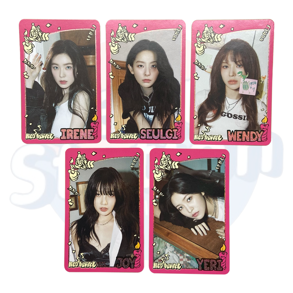  RED VELVET - The ReVe Festival 2022: BIRTHDAY - Glitter Trading Card (pink frame)