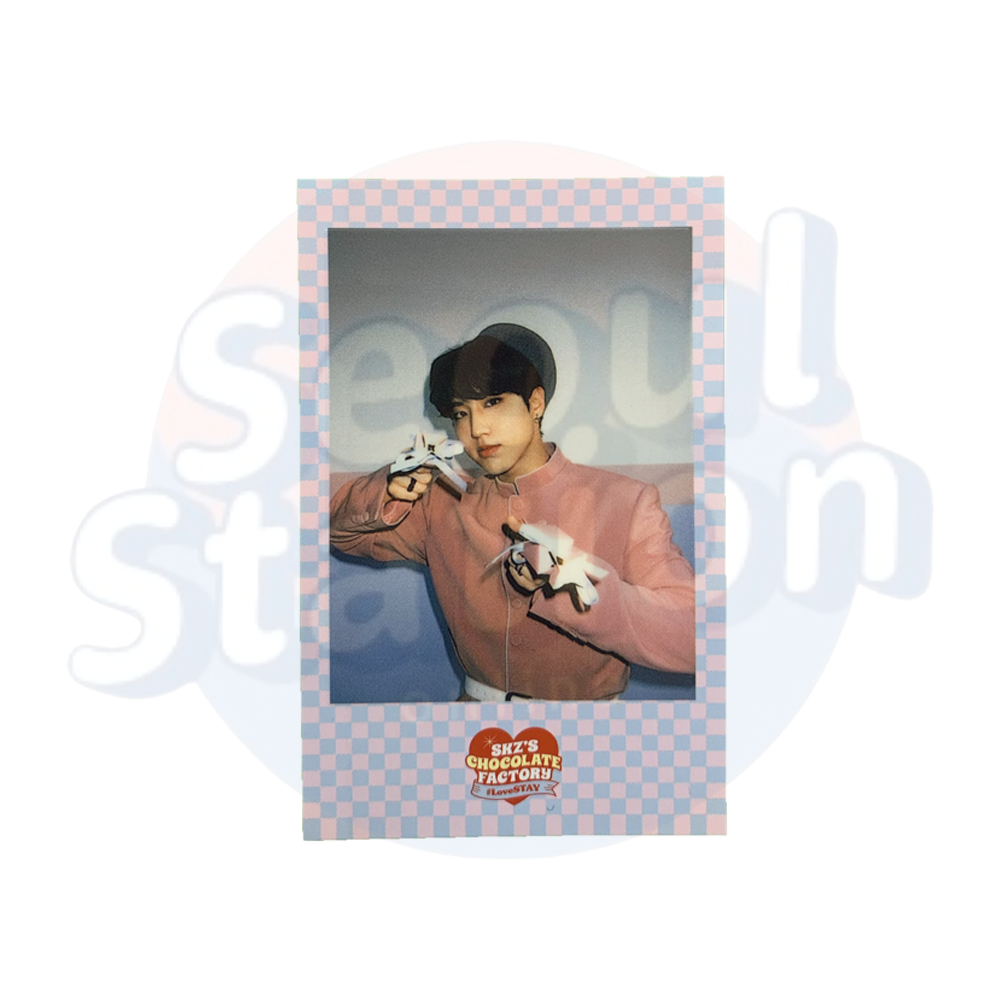 Stray Kids - Han - 2ND #LoveStay 'SKZ'S Chocolate Factory' - SKZOO Version Polaroid Holding Candy