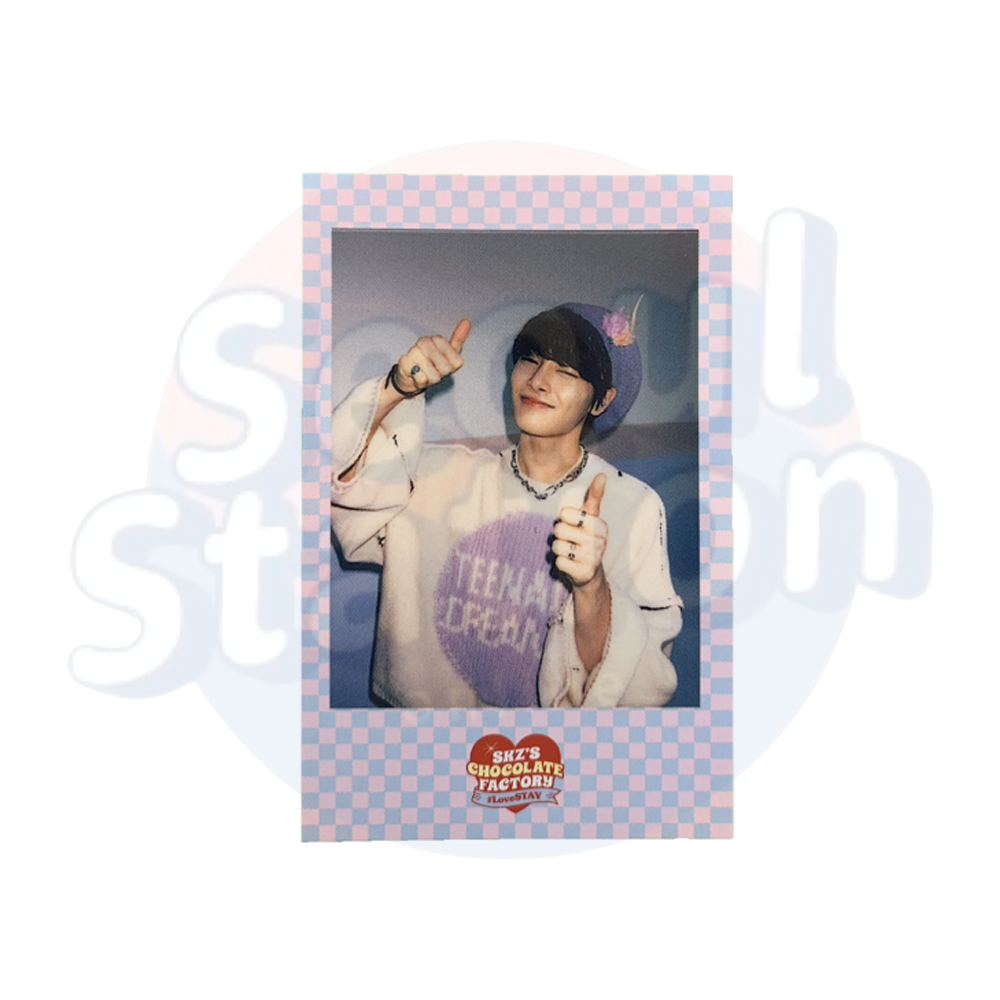 Stray Kids - I.N - 2ND #LoveStay 'SKZ'S Chocolate Factory' - SKZOO Version Polaroid Thumbs up