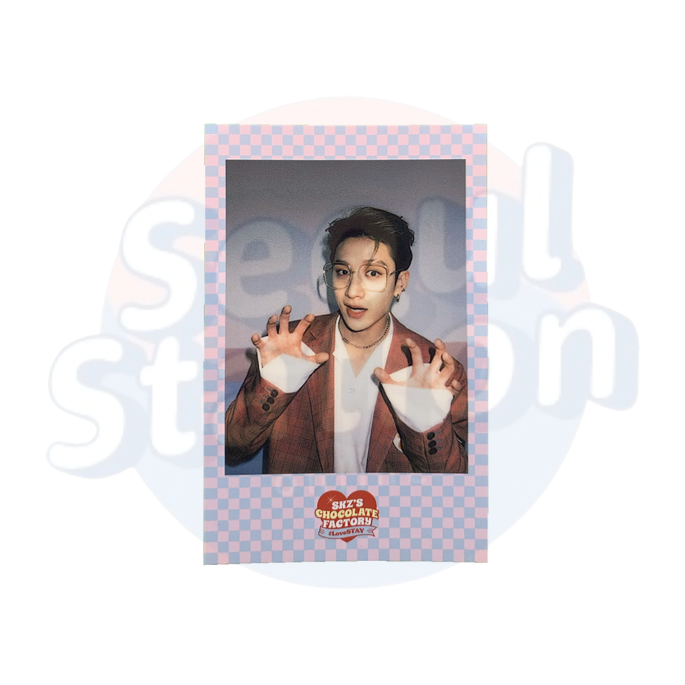 Stray Kids - Bang Chan - 2ND #LoveStay 'SKZ'S Chocolate Factory' - SKZOO Version Polaroid Scary Pose