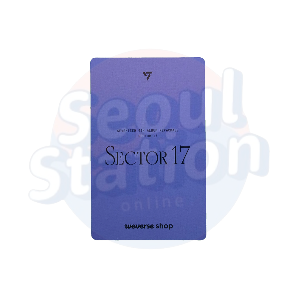 SEVENTEEN - SECTOR 17 - WEVERSE Photo Card (Blue Back)