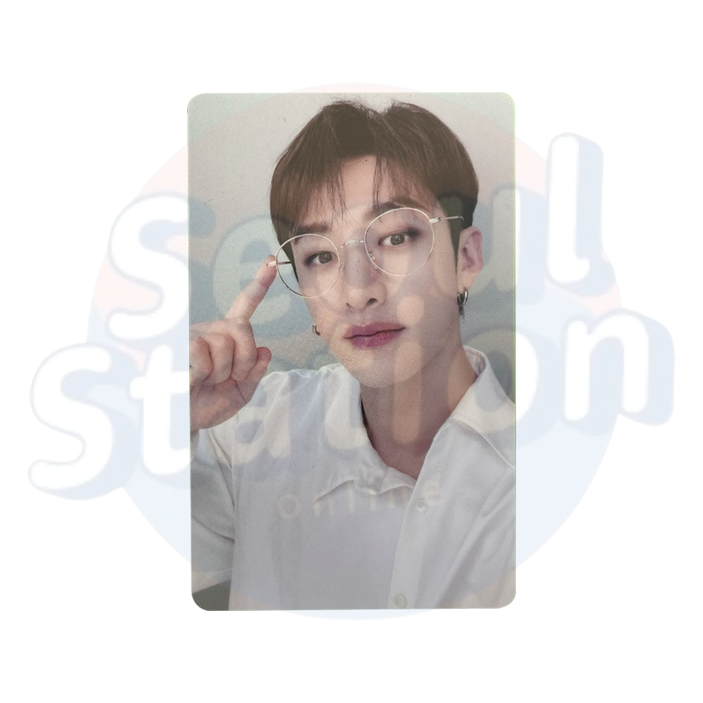 Stray Kids - MAXIDENT - Soundwave 2nd Round Photo Card - GLASSES Ver. bang chan
