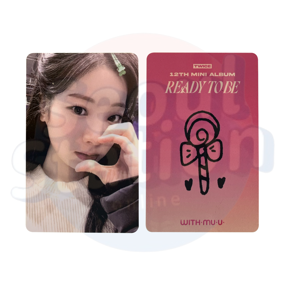 TWICE - Ready To Be - WITH MU U Photo Card (Lollipop & Pink Back) dahyun