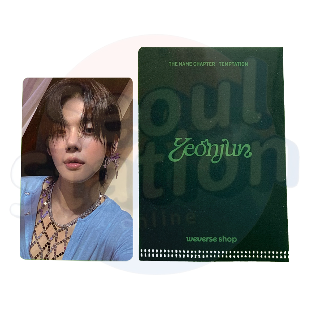 TXT - The Name Chapter : TEMPTATION - Weverse Photo Card + L-Holder yeonjun