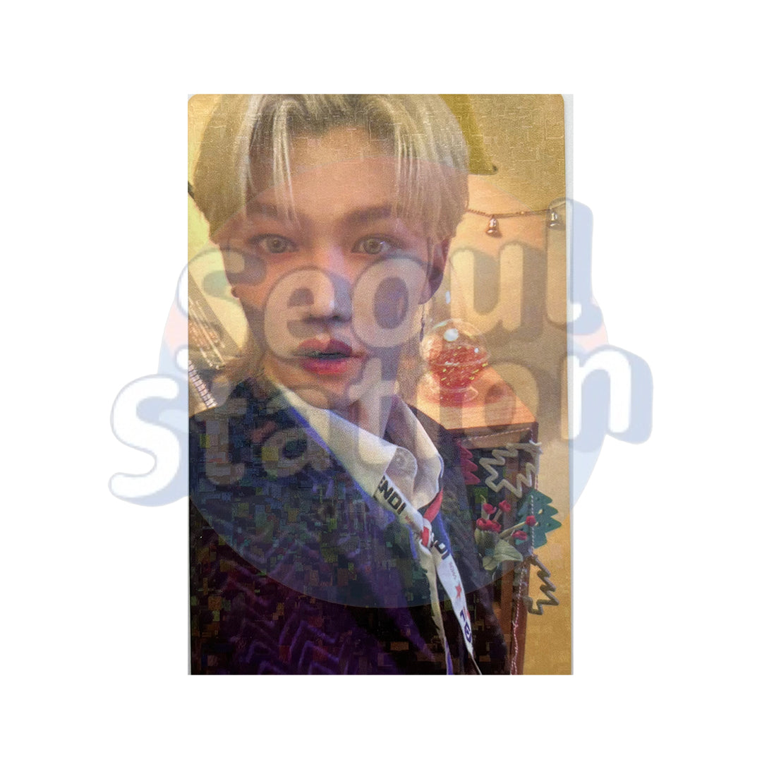 Stray Kids - Christmas EveL - Soundwave Glitter Photo Card Felix