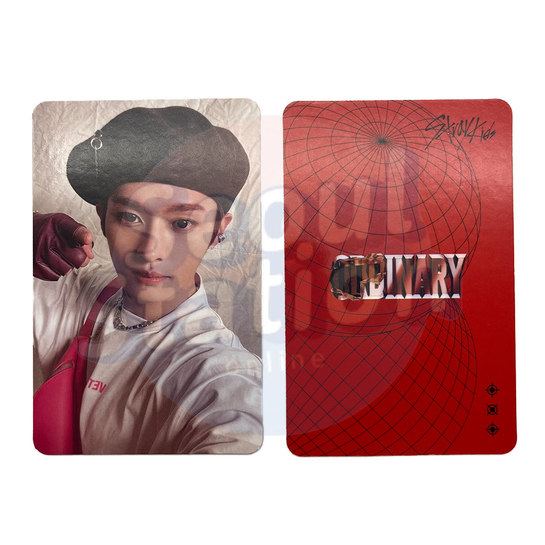 Stray Kids - ODDINARY - Mask Off Version - Photo Cards (Red) Lee Know