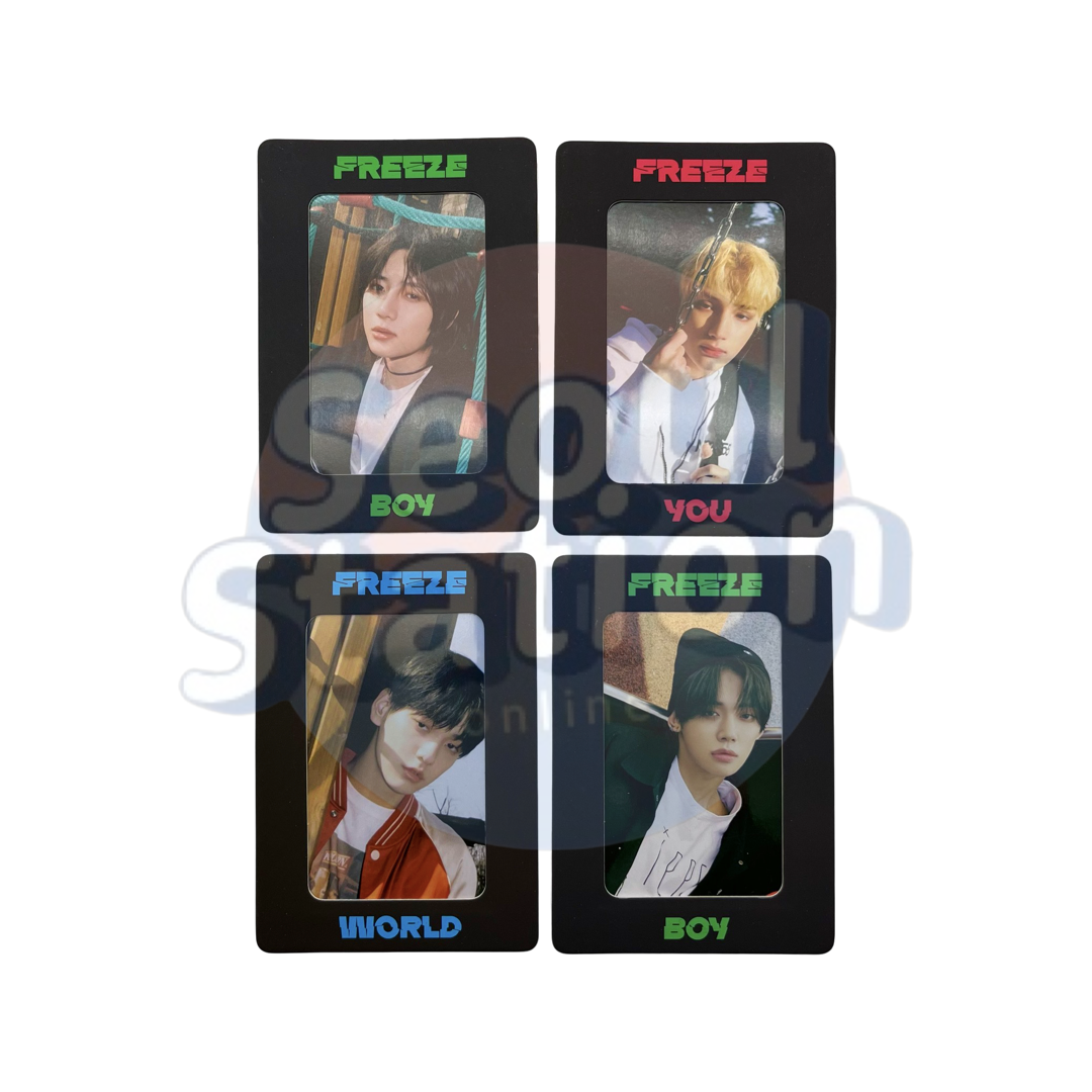 TXT - The Chaos Chapter: Freeze WEVERSE Photo Card with Random Magnet Case