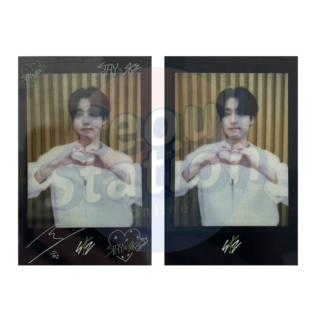 Stray Kids - ODDINARY - Soundwave 2nd Round Polaroid Photo Card + Transparent Frame Card Han