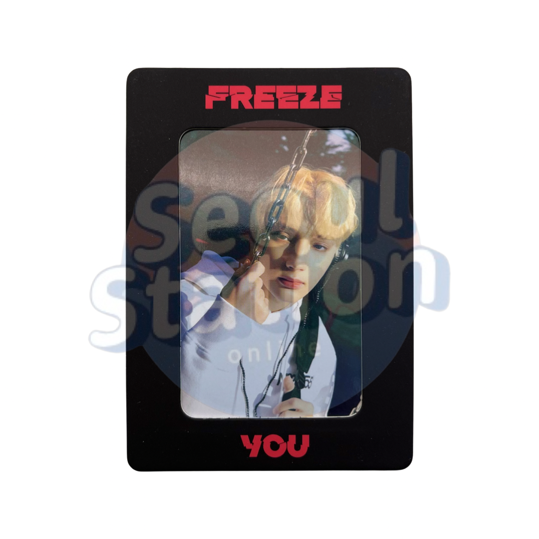 TXT - The Chaos Chapter: Freeze WEVERSE Photo Card with Random Magnet Case Huening Kai