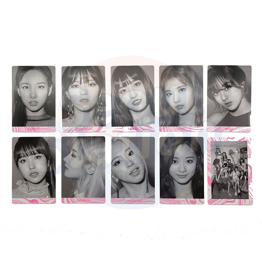 TWICE - Fancy You - C Version (Pink & White Swirls) Photo Card