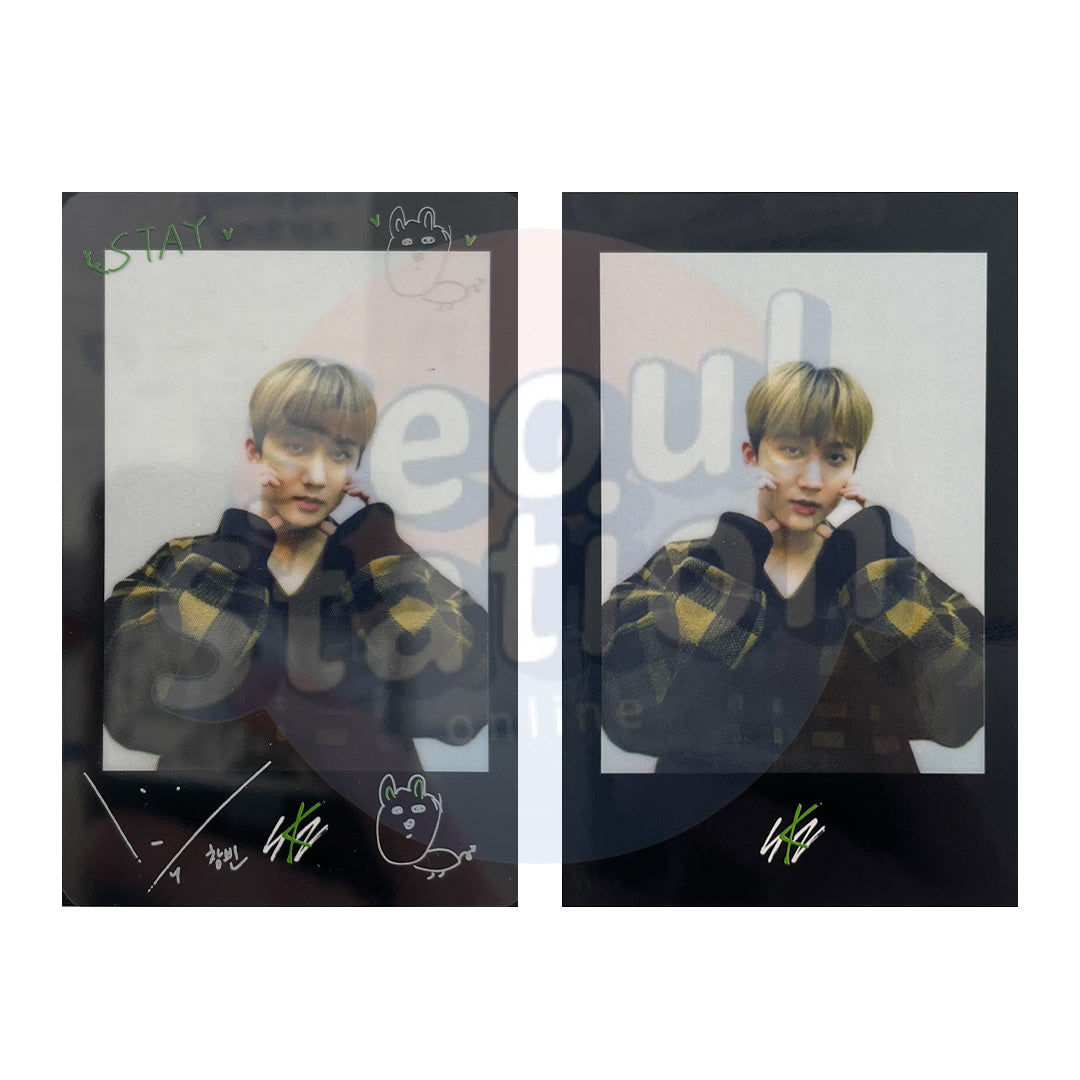 Stray Kids - ODDINARY - Soundwave 2nd Round Polaroid Photo Card + Transparent Frame Card Changbin