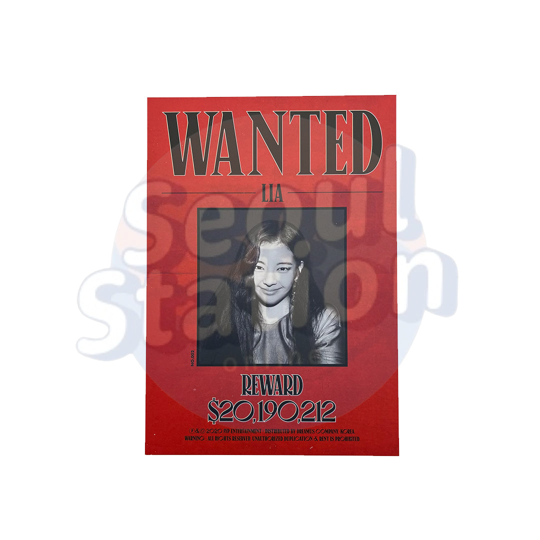 ITZY - NOT SHY - Wanted Mini Poster Lia