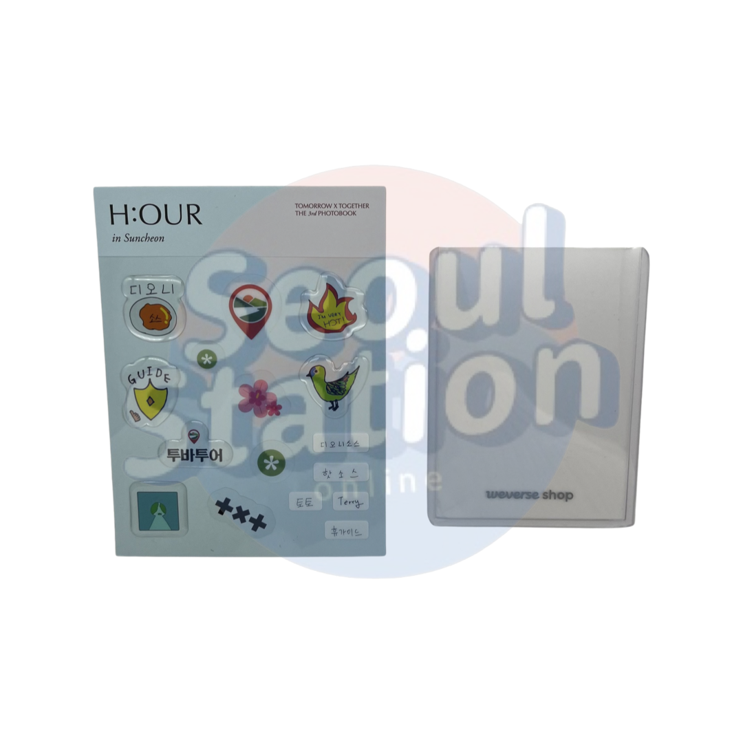 TXT - H:OUR in Suncheon - The 3rd Photobook - WEVERSE Sticker Sheet (toploader optional)